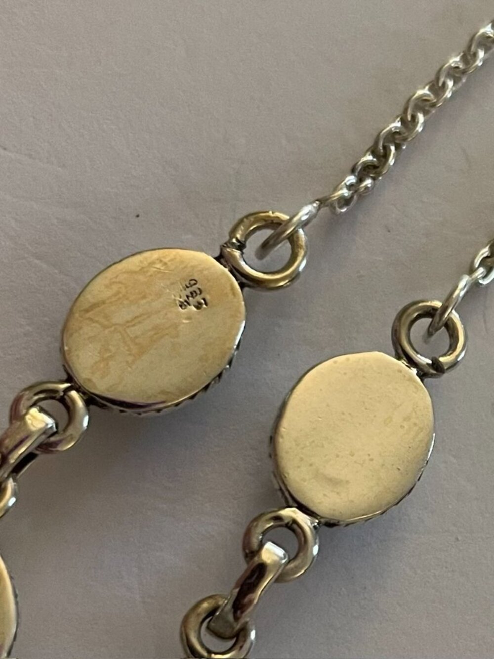 NEW Sterling Silver Necklace Turquoise Dainty Minimalist Lightweight 16.5-18.5" - Picture 8 of 12